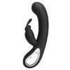 Vibrador Recarregável Ponto G em Soft Touch com Estimulador de Clitóris com 12 Vibrações Pretty Love Webb Preto 21 x 3,9 cm - Image 4