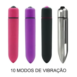 Power Bullet Plus 10 Modos de Vibrações 8,5 x 1,5cm
