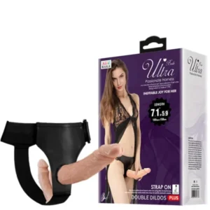 Cinta Peniana com Penetrador Duplo, Possui Cinta Ajustável e Reforçada – ULTRA PASSIONATE HARNESS