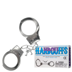 Algemas em Metal com Chave e Trava de Segurança – HANDCUFFS – SD-074